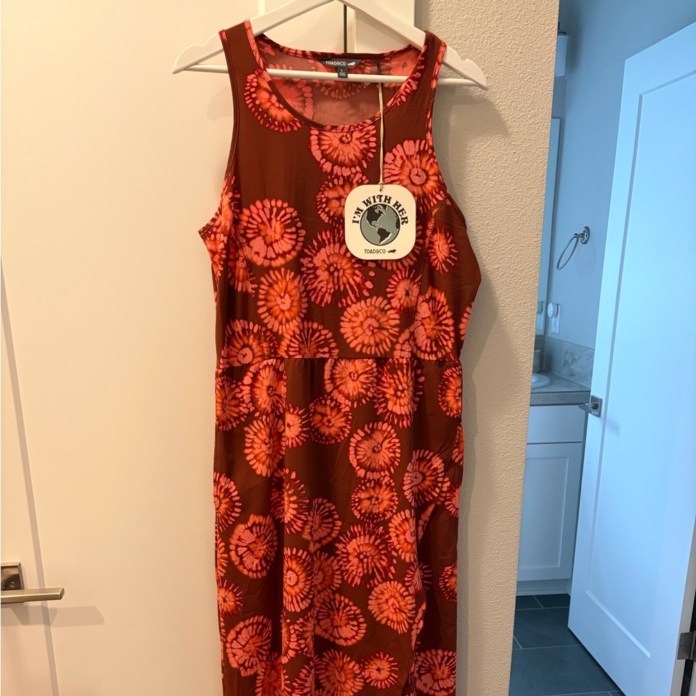 Toad&Co Floral Crusher Maxi Dress
